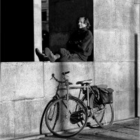 Riposo nel centro della piazza