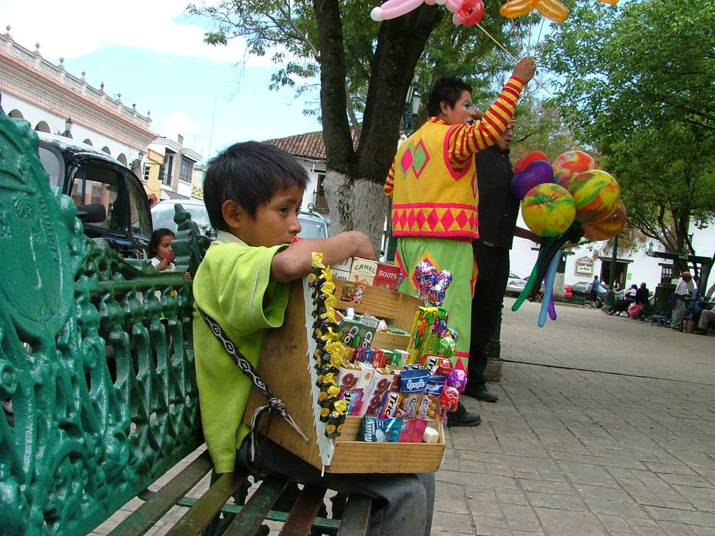 Nello zocalo di San Cristobal de Las Casas